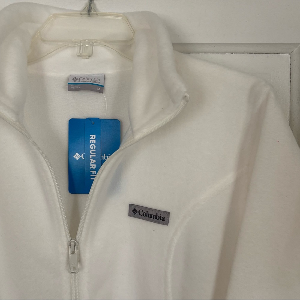 NWT Columbia Cream Full-Zip Fleece Jacket - Picture 2 of 6